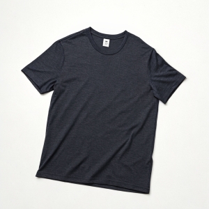 Minimalist Dark Heather Crewneck Tee