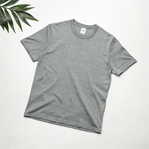Morning Gray Essential Crewneck Tee